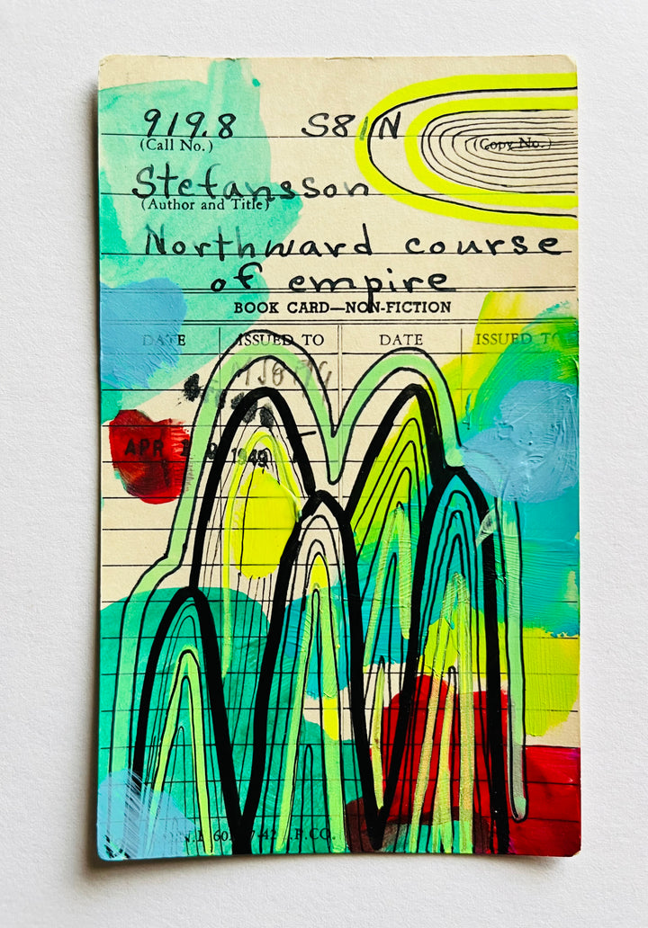 Abstract Art - Library Book Card
