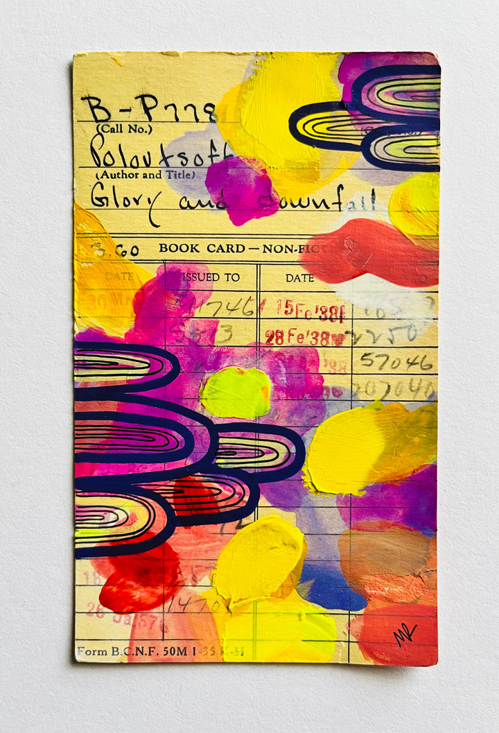 Abstract Art - Library Book Card