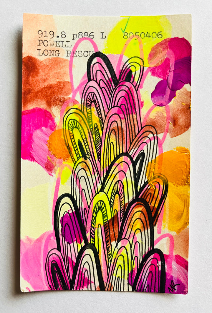Abstract Art - Library Book Card