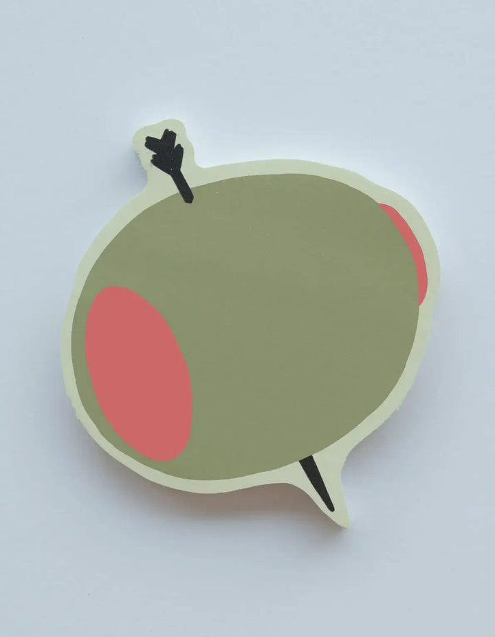 Idlewild Co. Olive Die-Cut Sticky Notepad