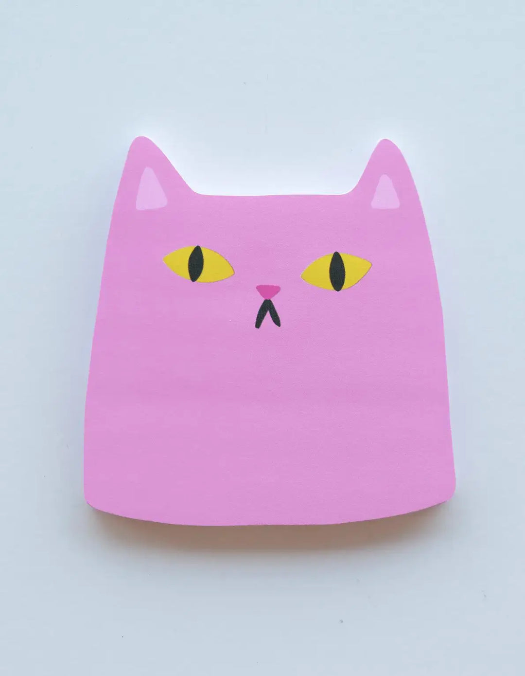 Idlewild Co. Pink Cat Die-Cut Sticky Notepad