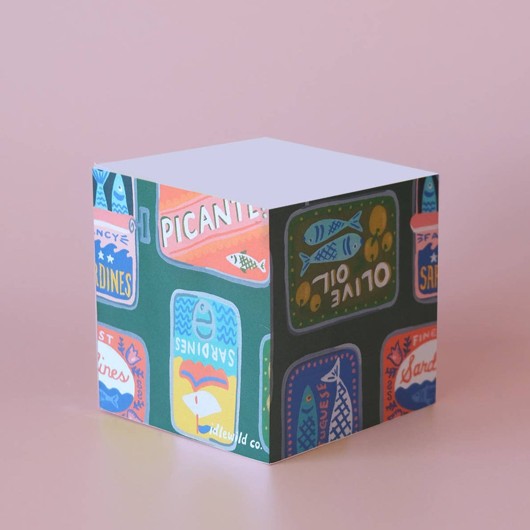 Idlewild Co. Tinned Fish Sticky Note Cube