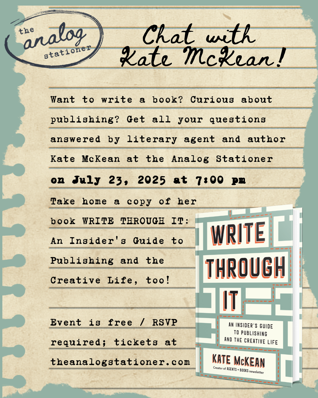 Chat with Kate McKean, Author of Write Through It
