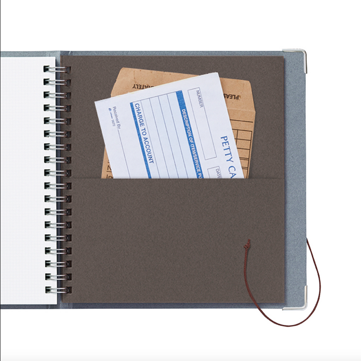 Kleid Square String-Tie Notebook, Pocket Detail