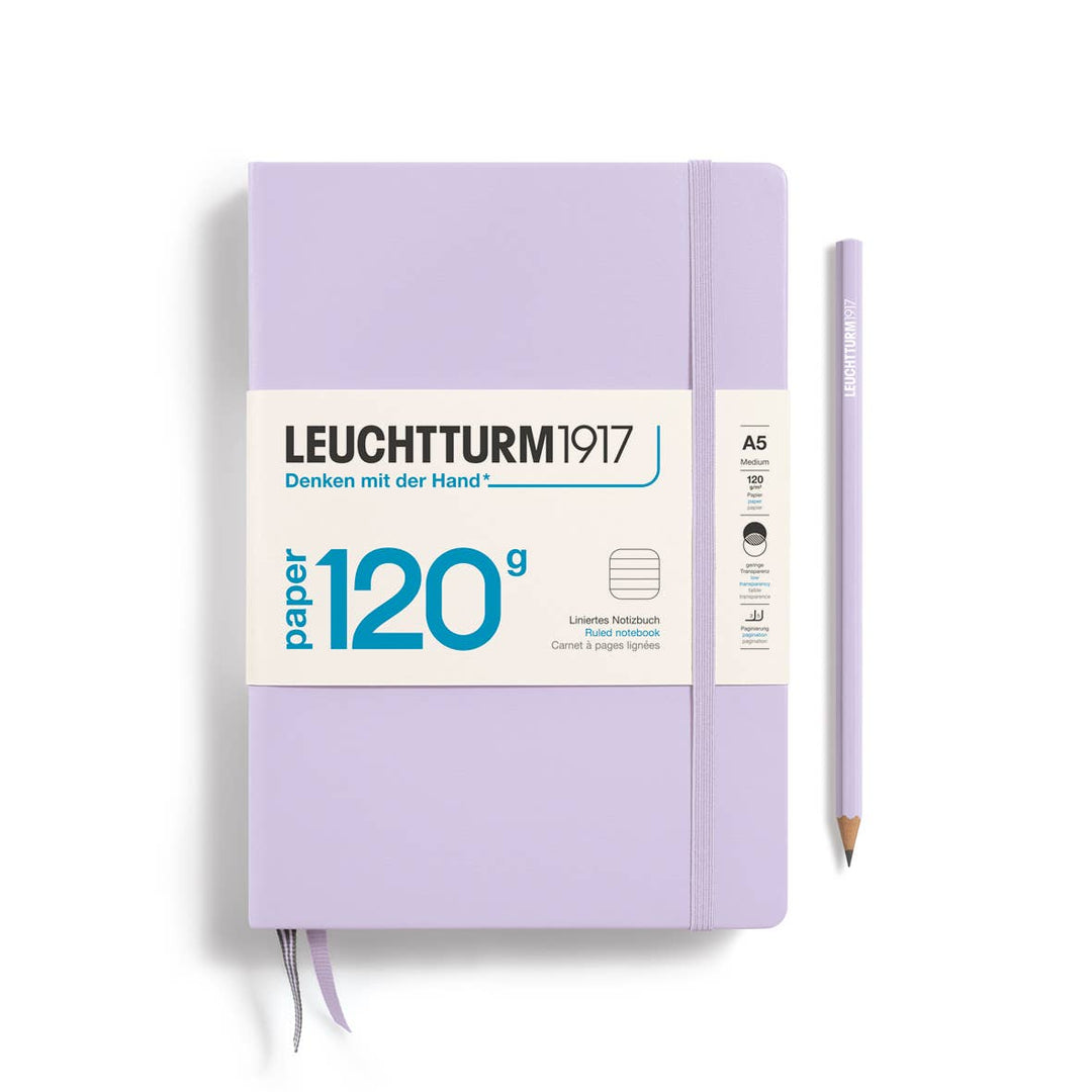 LEUCHTTURM1917 120g Medium Notebook, Lilac, Ruled