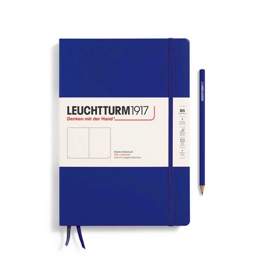 LEUCHTTURM1917 B5 Hardcover Composition Notebook, Ink