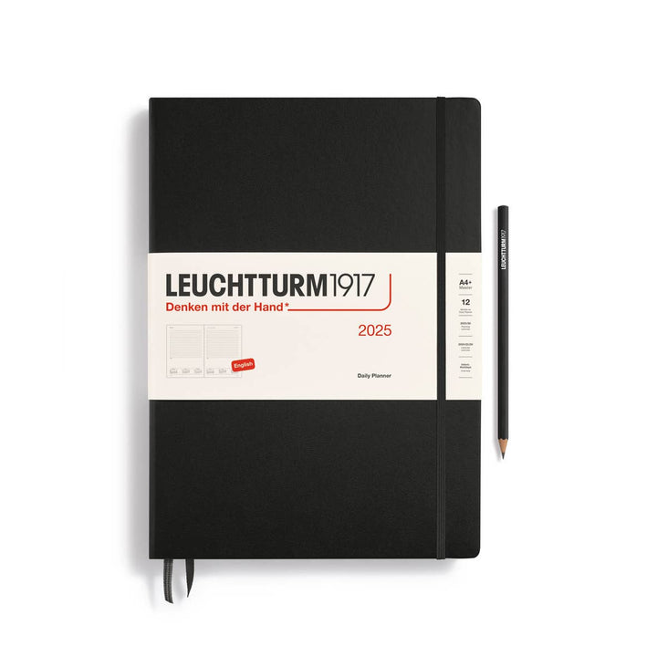 LEUCHTTURM1917 Daily Planner 2025, Black A4+