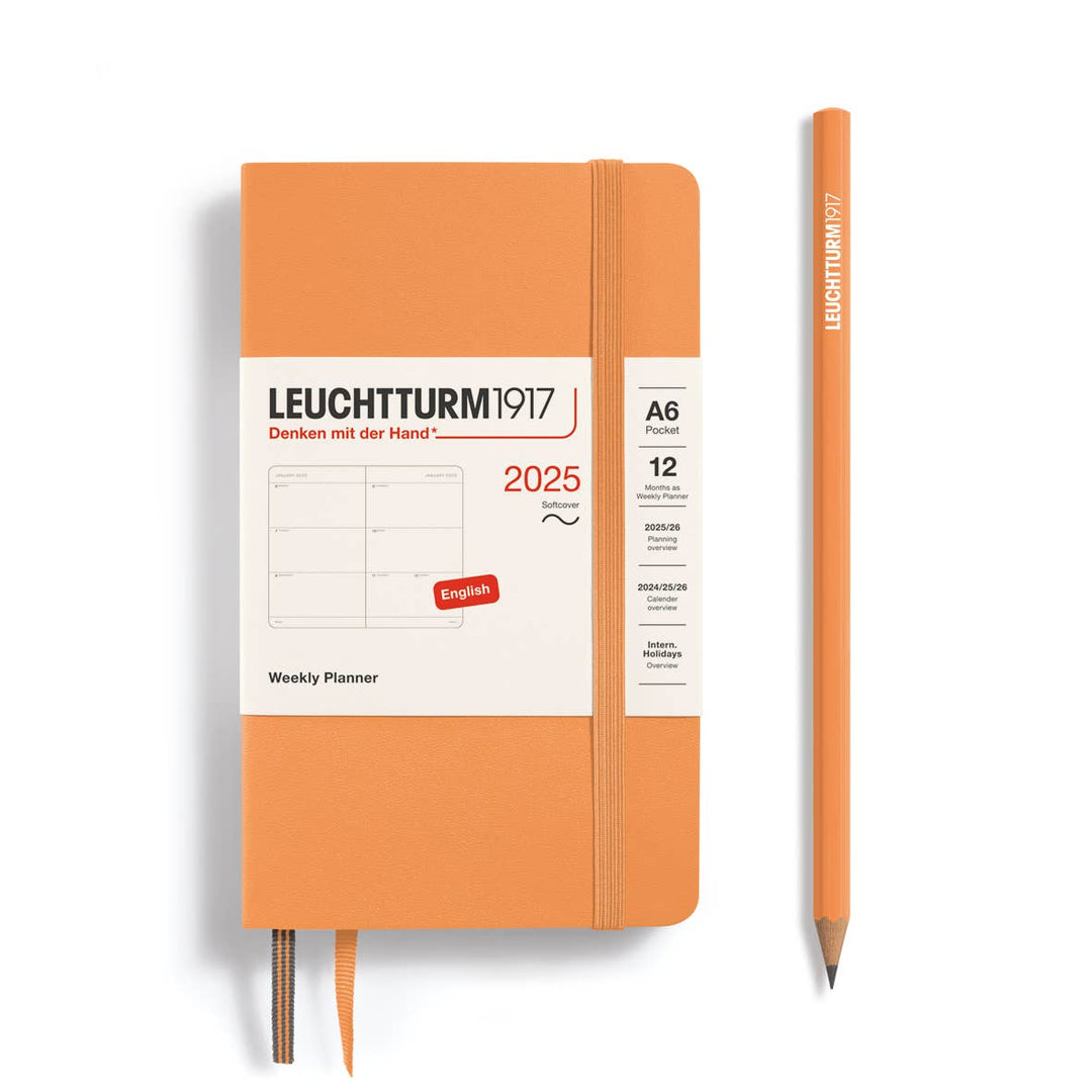 LEUCHTTURM1917 Softcover A6 Weekly Planner 2025, Apricot