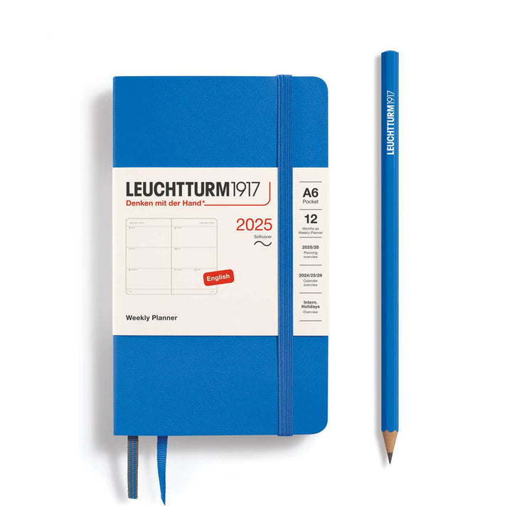 LEUCHTTURM1917 Softcover A6 Weekly Planner 2025, Sky