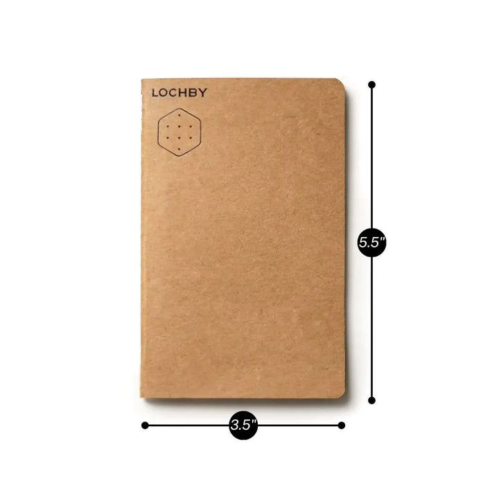 LOCHBY Pocket Notebook Refill, Dimensions