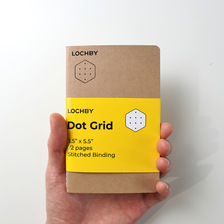 LOCHBY Pocket Notebook Refill, Dot Grid, Front