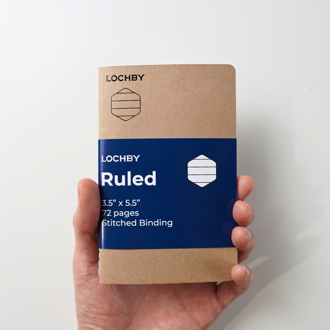 LOCHBY Pocket Notebook Refill, Ruled, Front