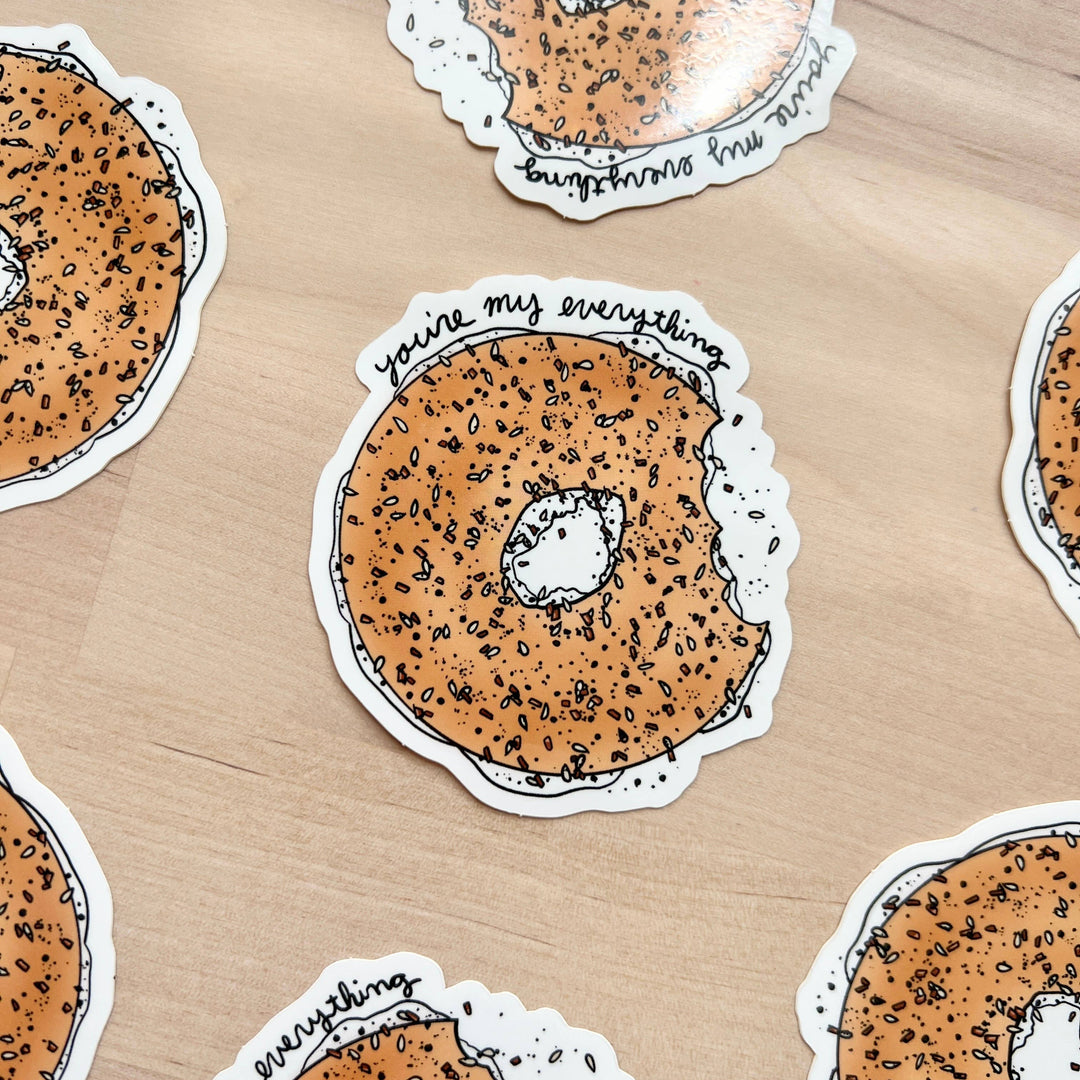 Marigold Press Everything Bagel Vinyl Sticker