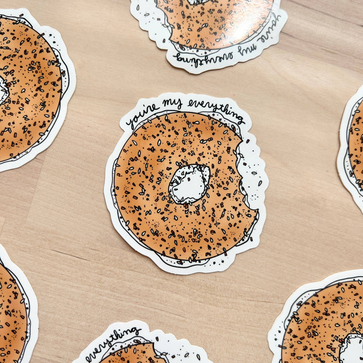 Marigold Press Everything Bagel Vinyl Sticker