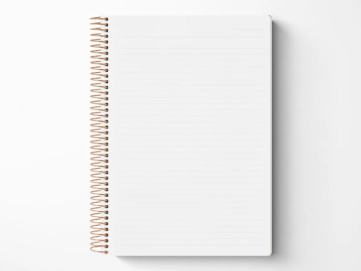 Black Lined Spiral Note Notebook
