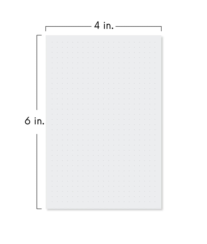 White square tile with dimensions labeled as 4 inches by 6 inches on a white background.