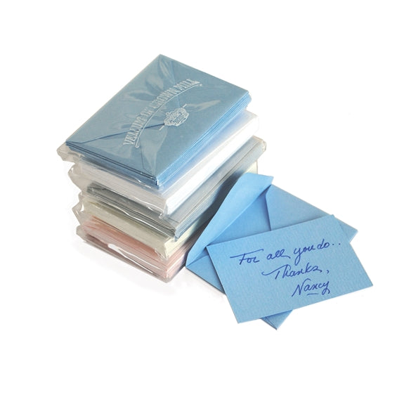 Original Crown Mill Classic Laid Mini Gift Cards & Envelopes, Set of 10