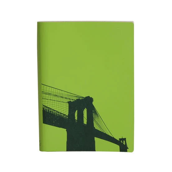 Recycled Leather Brooklyn Bridge Notebook
