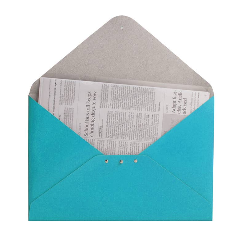 Paperthinks Recycled Leather A4/Letter Size Document Folder, Detail