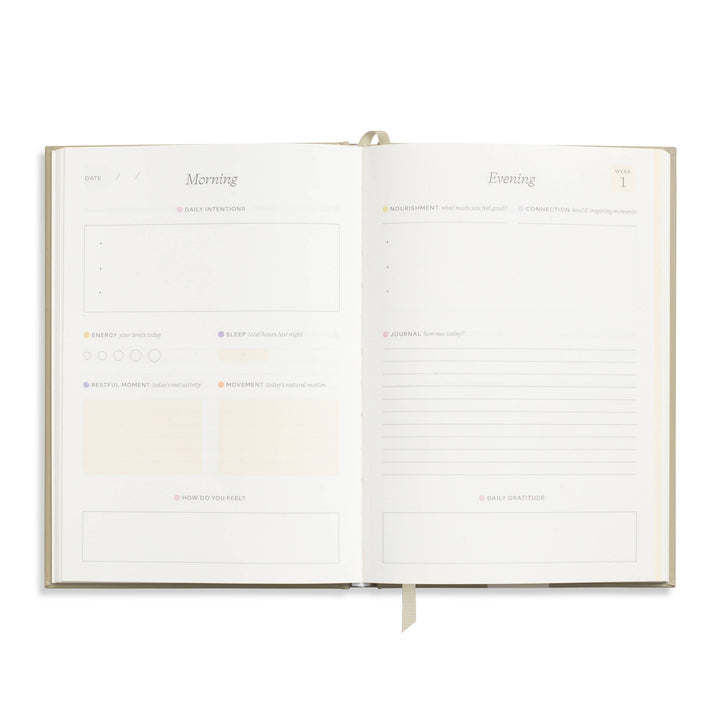 Papier 12-Week Undated Wellness Journal, Interior