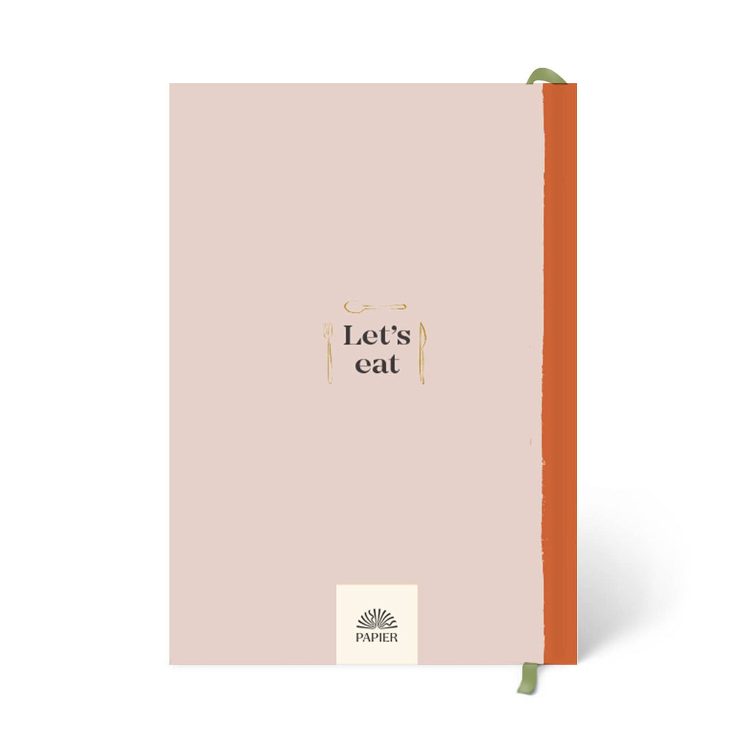 Papier A5 Hardcover Guided Recipe Journal, Vegetable Medley Back Cover