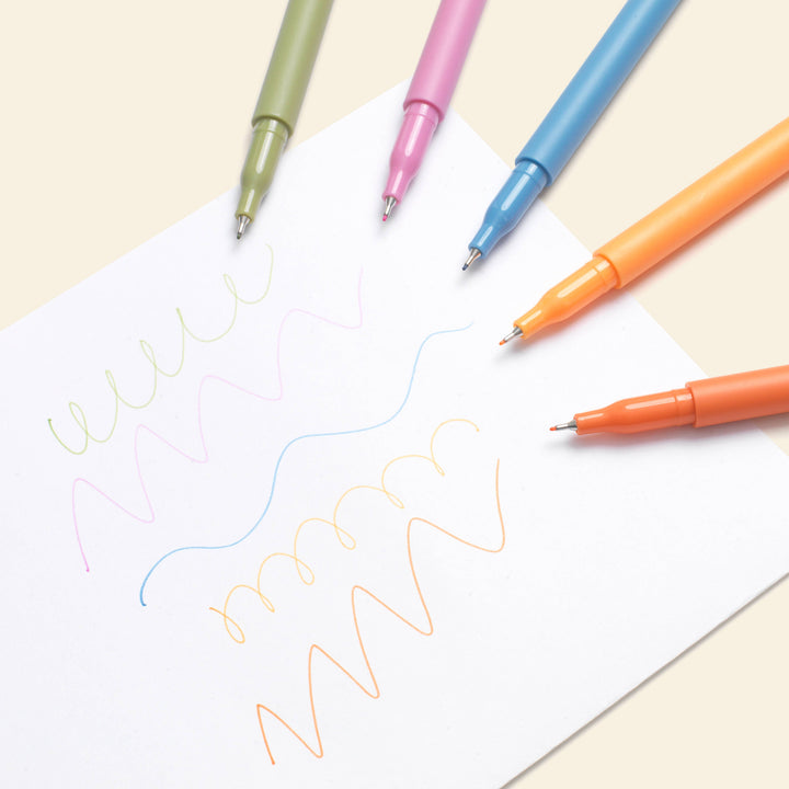 Papier Fineliners, High Energy, Set of 5, Detail