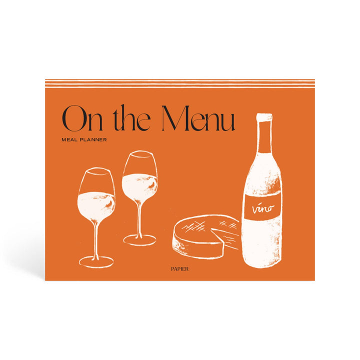 Papier Meal Planner & Grocery List, On the Menu, Cover