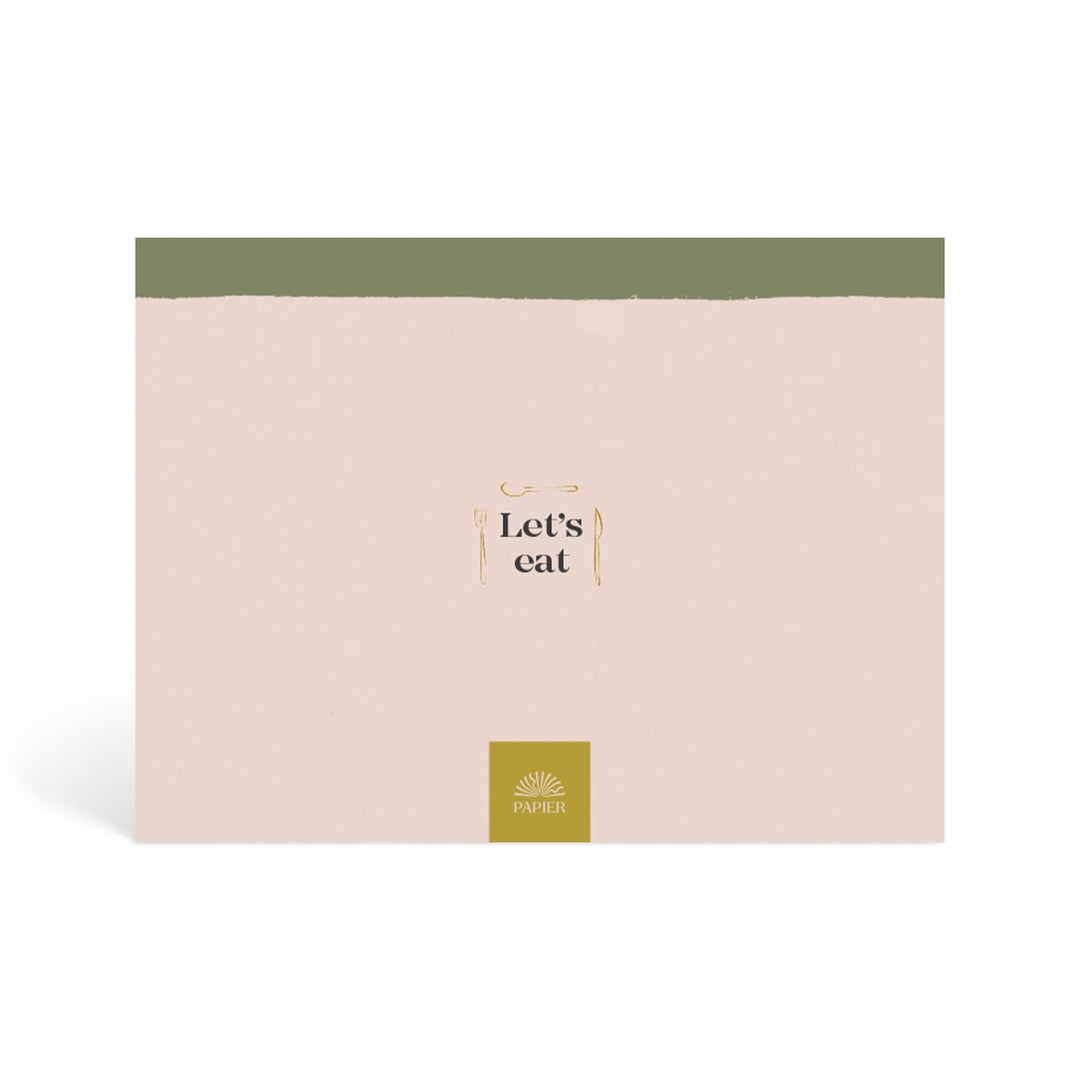 Papier Meal Planner & Grocery List, Vegetable Medley Back Cover