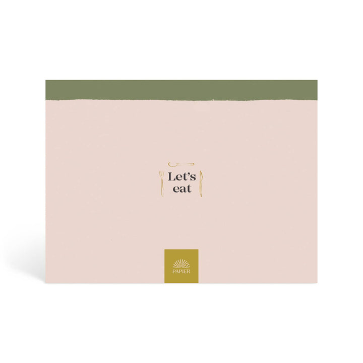Papier Meal Planner & Grocery List, Vegetable Medley Back Cover