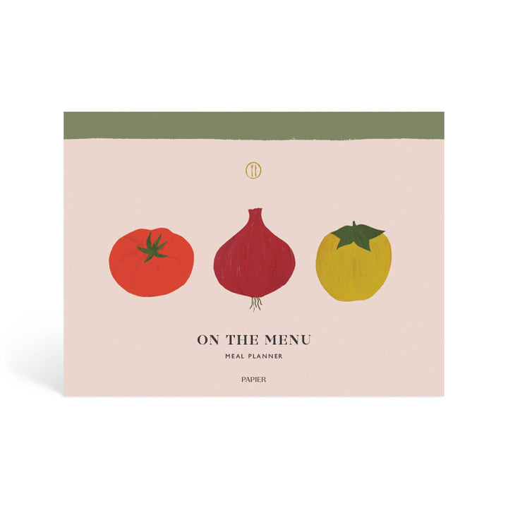 Papier Meal Planner & Grocery List, Vegetable Medley Cover