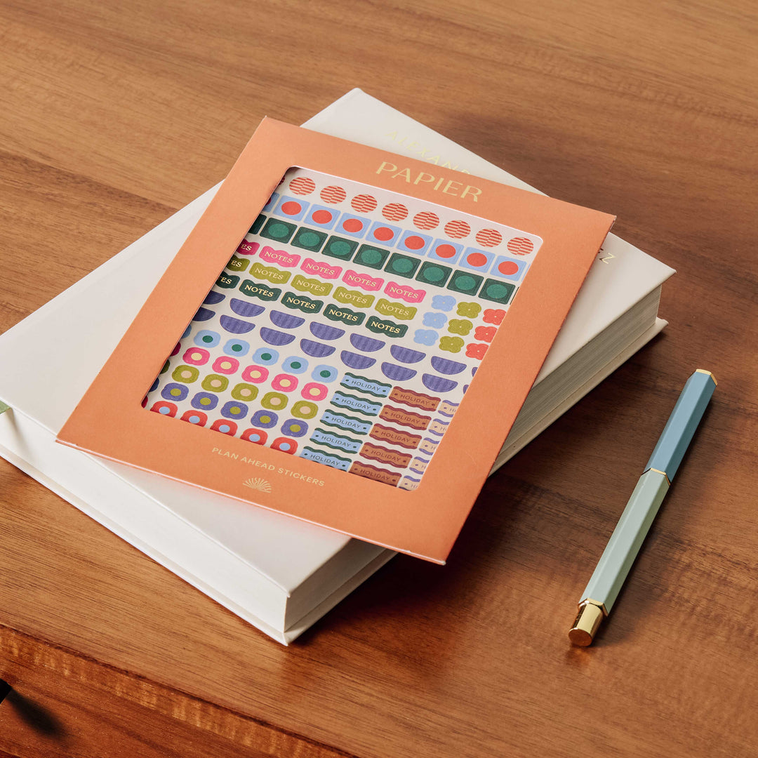Papier Plan Ahead Planner Stickers - 20 Sheets of Productivity Stickers