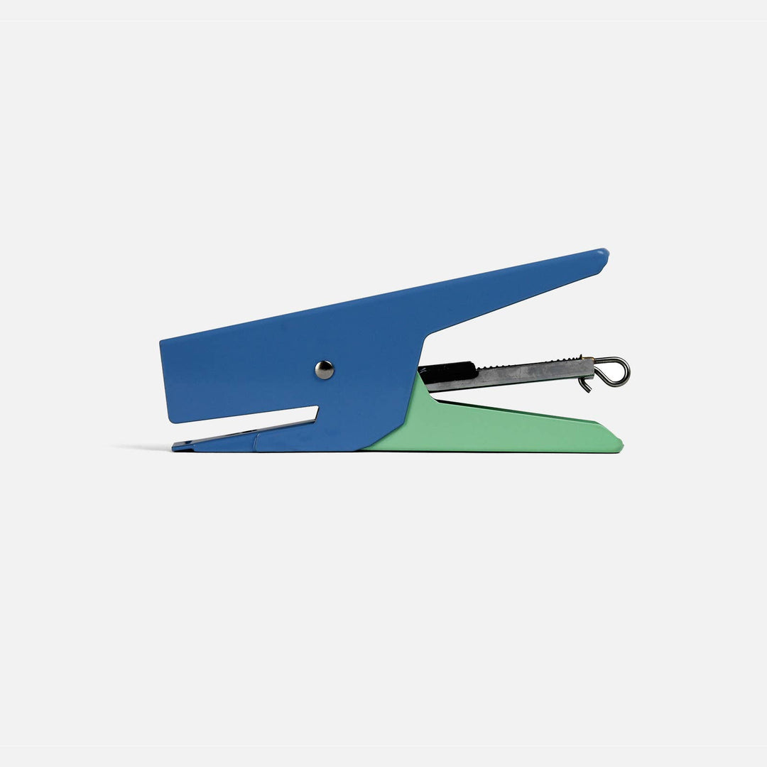 Papier Tigre Stapler, Bleu & Vert