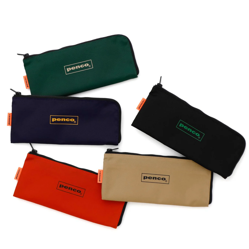 Penco Flat Pen Case – Nylon Storage for Pens and Small Items