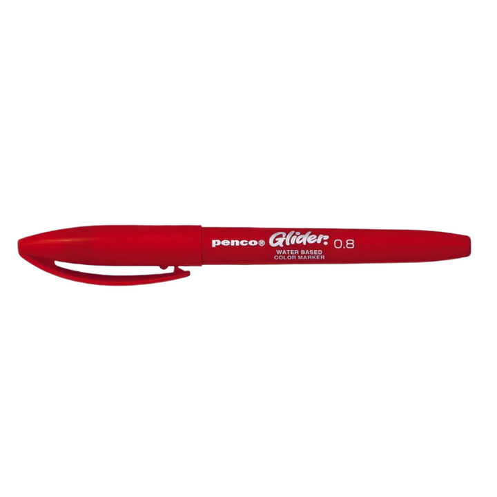 Penco Glider Color Pen, Red