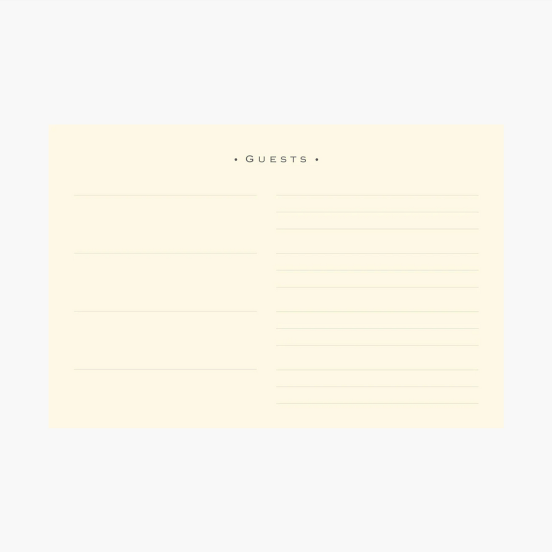 Peter Pauper Press Classic Black Guest Book, Detail