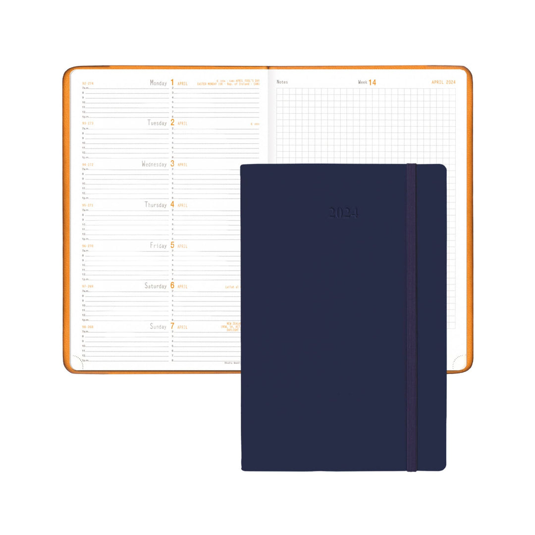 Rhodia 2025 Journal & Planner, Midnight