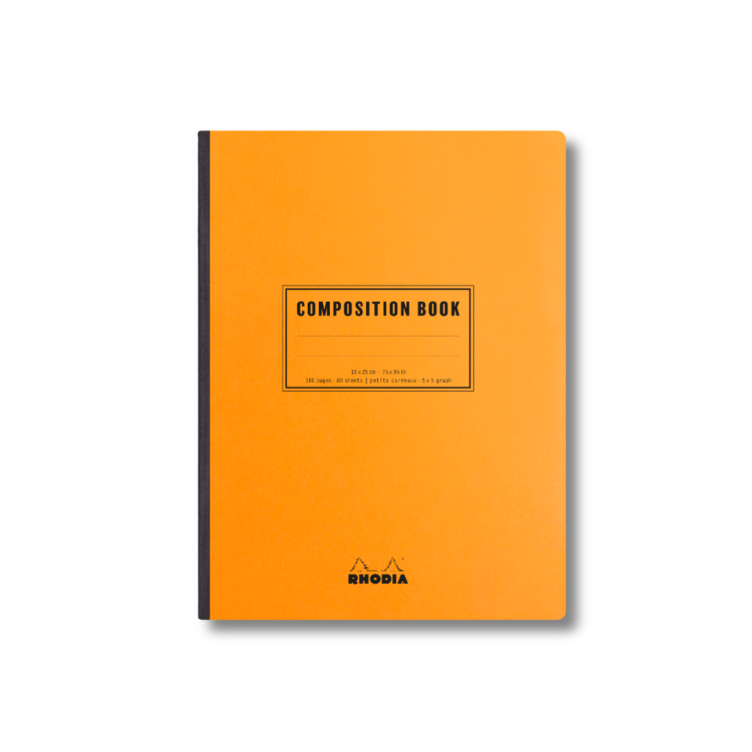 Rhodia Classic College-Ruled Composition Book, Orange