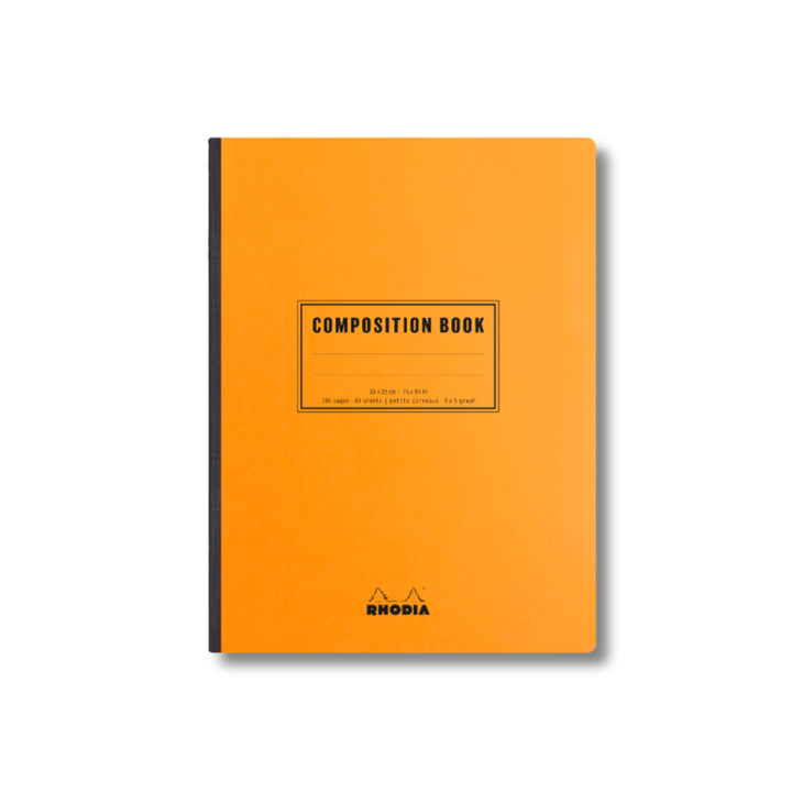 Rhodia Classic College-Ruled Composition Book, Orange