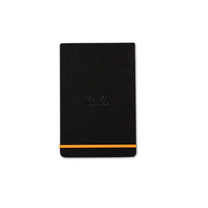 Rhodia Flip-Top Reporter-Style Notepad, Black, A6