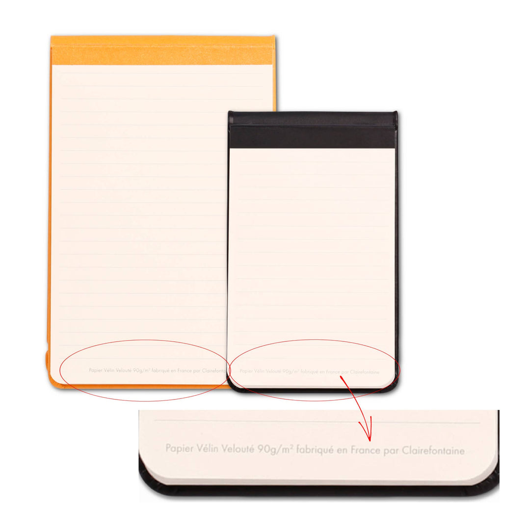 Rhodia Flip-Top Reporter-Style Notepad, Detail