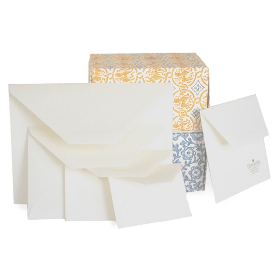 Rossi 1931 Italian Deckle Edge Flat Cards & Unlined Envelopes