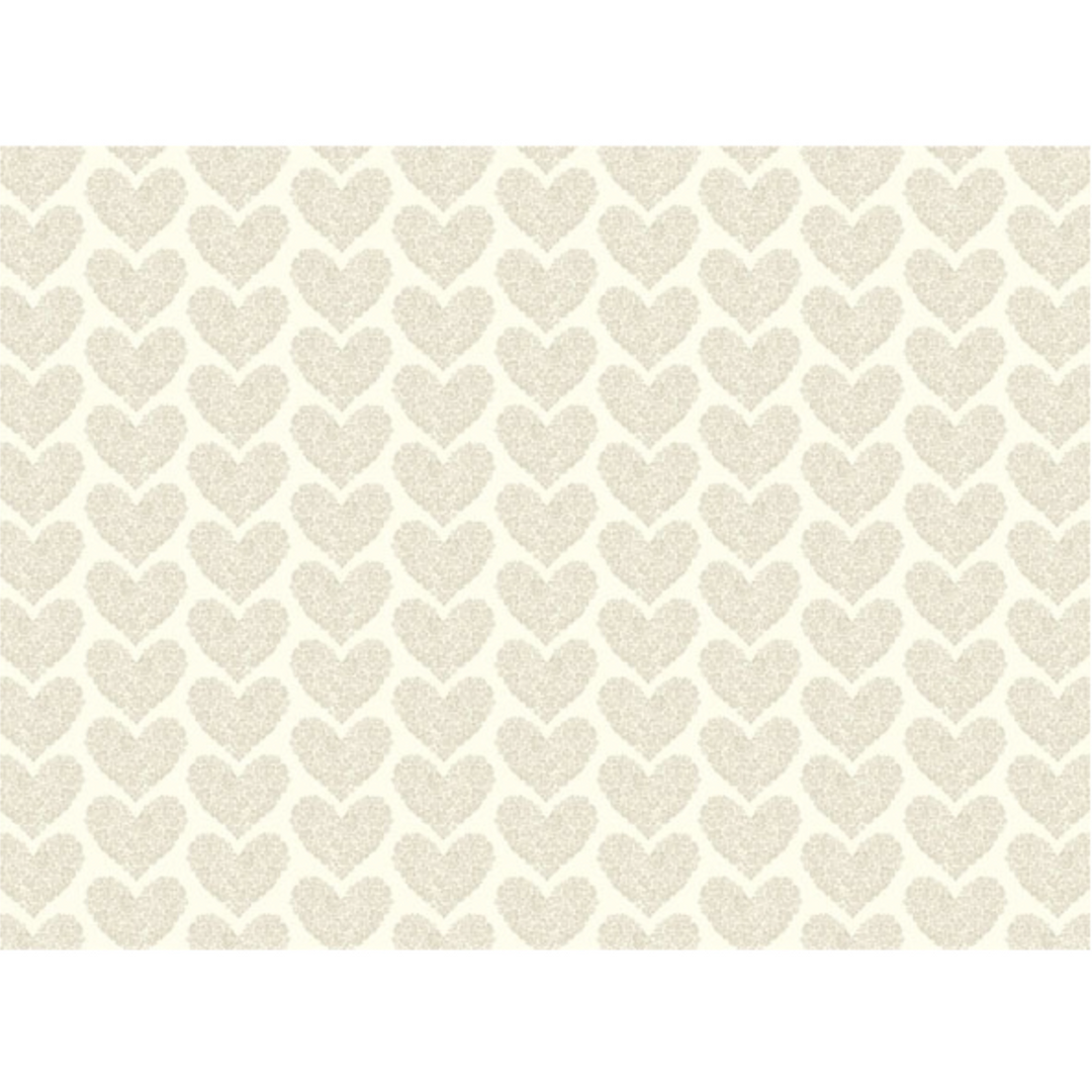 Rossi Decorative Paper Sheets, Hearts