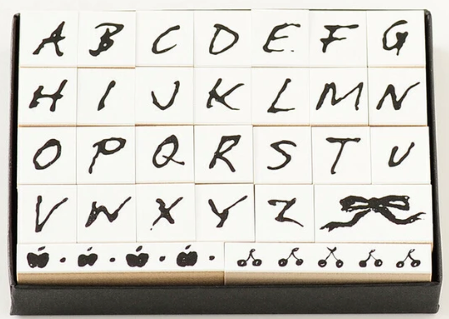 Handwritten Alphabet Stamp Set