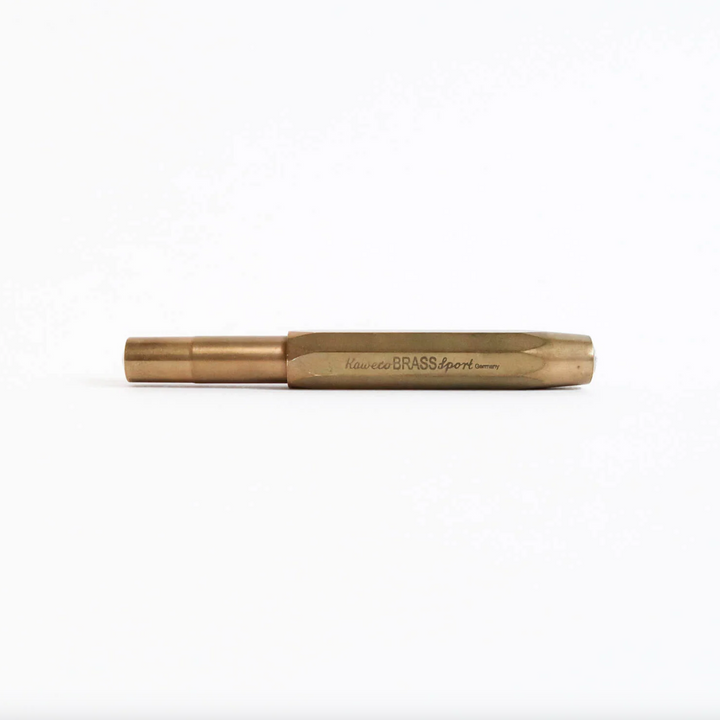 Sport Fountain Pen, Raw Brass