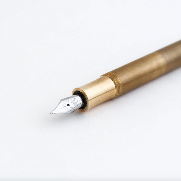 Sport Fountain Pen, Raw Brass