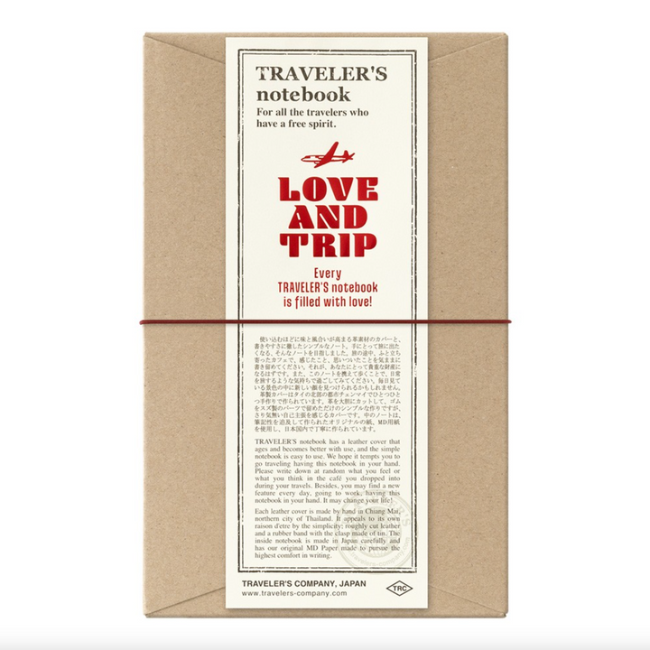 Traveler's Notebook Love and Trip Leather Cover