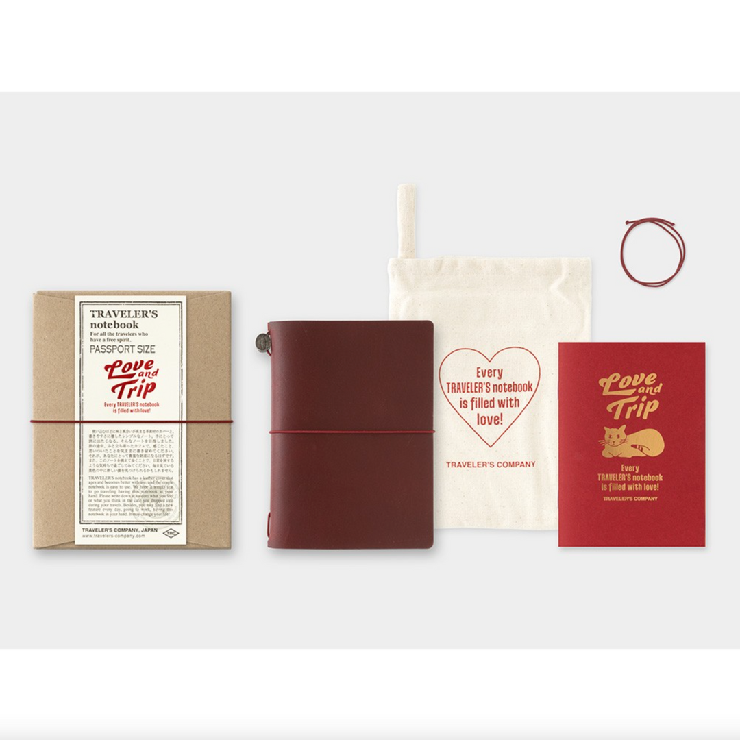 Traveler's Notebook Love and Trip Leather Cover