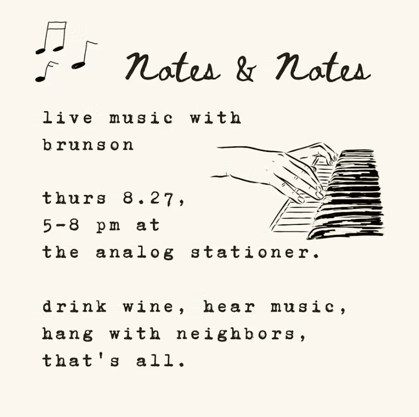 8/27 Happy Hour: Notes &amp; Notes