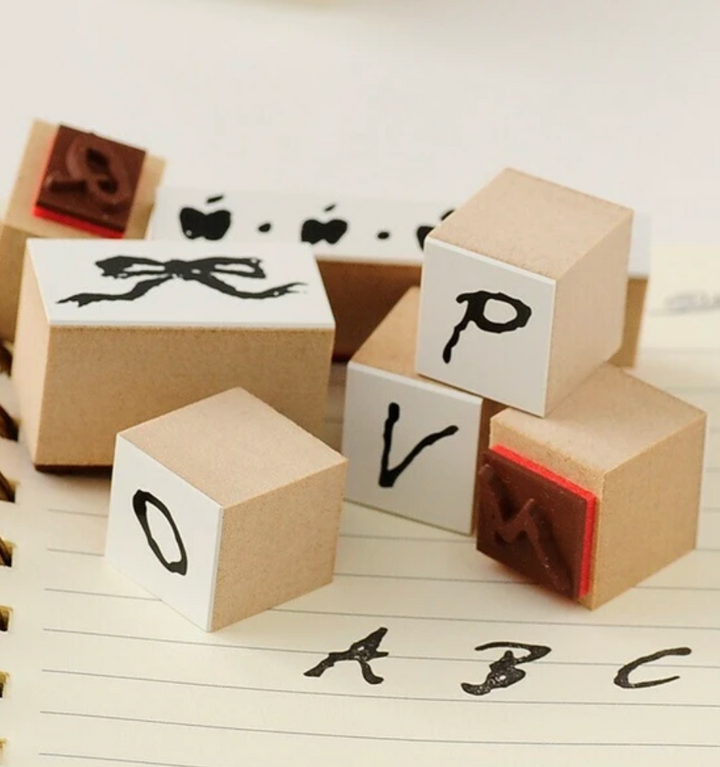 Handwritten Alphabet Stamp Set