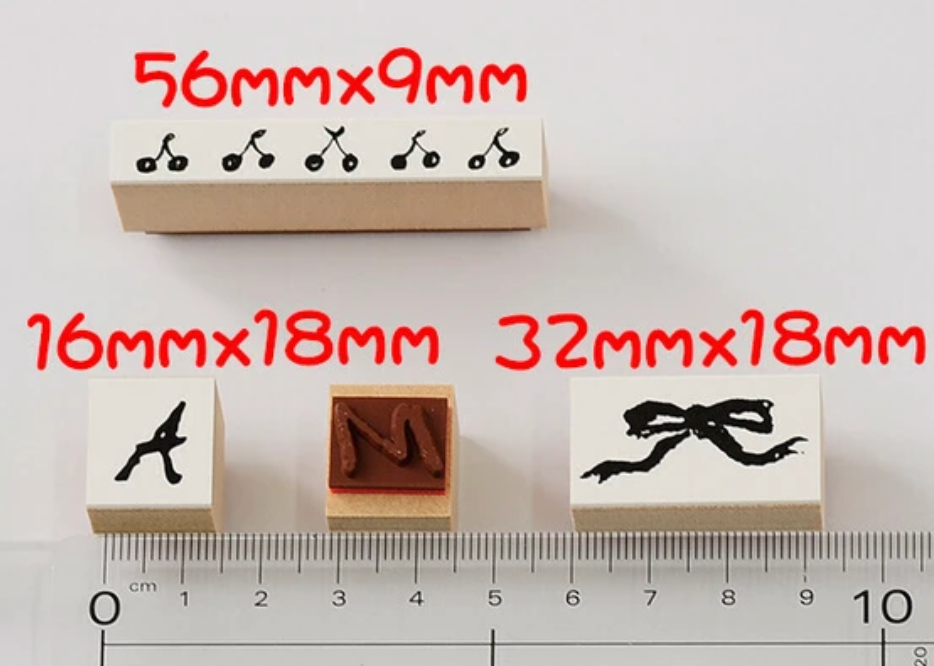 Handwritten Alphabet Stamp Set